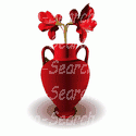 Red Amaryllis in a Vase
