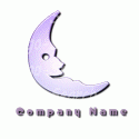 Pastel Purple Smiling Moon