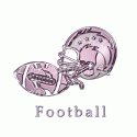 Football Helmet and Ball