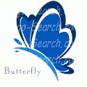 Blue Butterfly Design