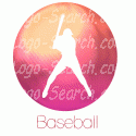 Baseball Player Silhouetted