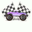 Monster Truck with Racing Flags