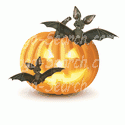 Pumpkin with a Bat