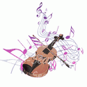 Violin With Music Notes