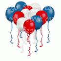 Red, White and Blue Balloons