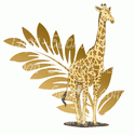 Giraffe with a Leaf