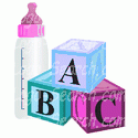 Blocks and Baby Bottle
