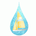 Sailing in a Water Drop