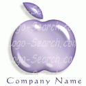 Purple Glass Apple