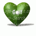 Green Golf Heart