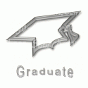 Outlined Graduation Hat