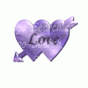 Purple Love In Heart