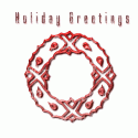Red Holiday Wreath