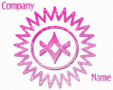 Pink Spiked Circle