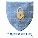 Shield with Lock and Key