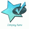 Check-mark and Star Logo