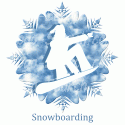 Snowflake Snowboarder