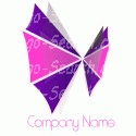 Purple and Pink Abstract Bow