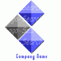 Gray and Blue Diamond Pattern
