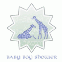 Giraffe Baby Boy Shower