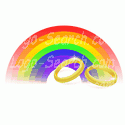 Golden Rings with a Rainbow