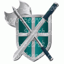 Shield Axe and Sword