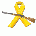 Rifle with Yellow Ribbon