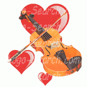 Violin And Hearts