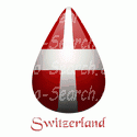 Switzerland Tear Drop Flag